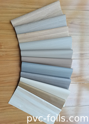 Matte Wood Grain PVC Interior Film Untuk Dekorasi Permukaan Furnitur