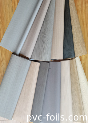 Matte Wood Grain PVC Interior Film Untuk Dekorasi Permukaan Furnitur