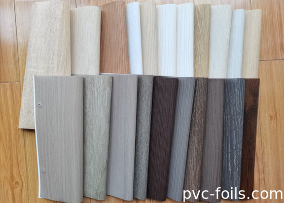 Matte Surface PVC Interior Film Dengan Kayu Lihat Untuk Dekorasi Furnitur