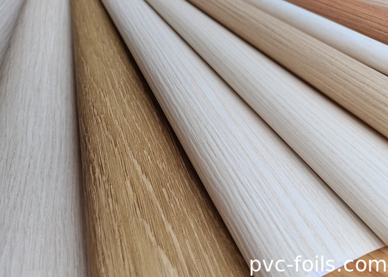 Film Dekoratif Kayu Alami Matte PVC Untuk Renovasi Furnitur