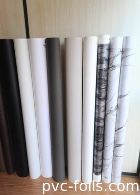 Film dekoratif PVC efek marmer untuk menekan vakum lebar cetak penuh 1400mm