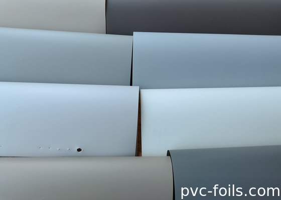 Film dekoratif PVC tahan kekuning-kuningan untuk WPC Profile Wrapping Film Ketebalan 0,14mm