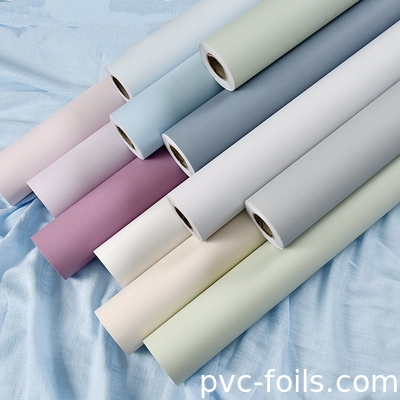 Soft Touch Solid Color PVC Decorative Film untuk Membrane Pintu dan Lemari