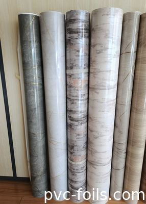 Film furnitur PVC berkilau tinggi untuk permukaan lemari dan lemari pakaian