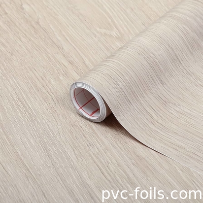 China Factory Wholesale Natural Wood Pattern Vinyl Self Adhesive PVC Film untuk Dekorasi Furnitur