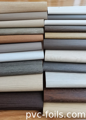 3D Digital Printing Wood Grain PVC Film Dekoratif Untuk Interior Furnitur Dekorasi Permukaan