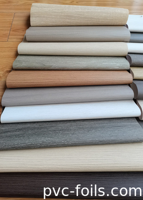 3D Digital Printing Wood Grain PVC Film Dekoratif Untuk Interior Furnitur Dekorasi Permukaan