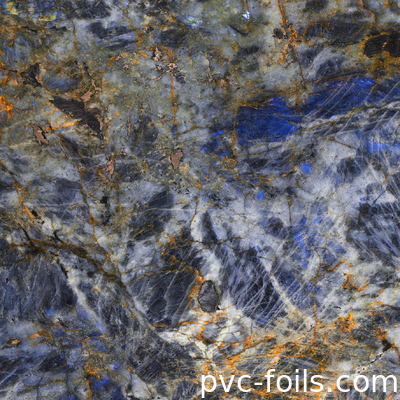 New Design 2025 Stone Style PVC Wrap Film untuk Pintu Kabinet &amp; Laminasi Lembar PVC