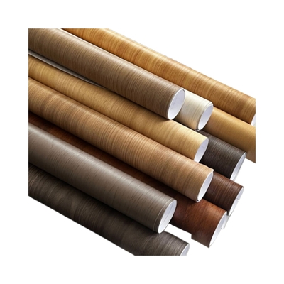 Self Adhesive Wood Grain Furniture Stickers PVC Film Dekoratif Untuk Countertops