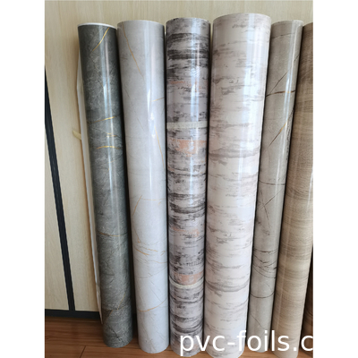 Foil Membran PVC Efek Marmer Gloss Tinggi Untuk Dekorasi Interior