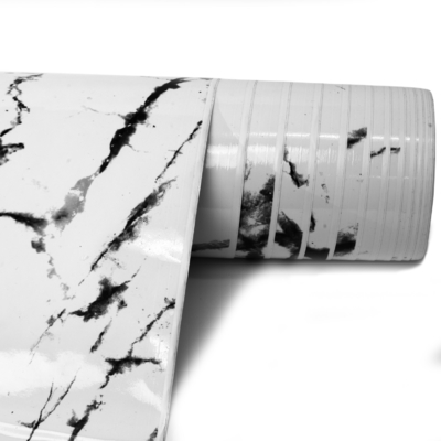 High Gloss Marble Design PVC Vinyl Sticker ️ awet Dan tahan air untuk meja kerja