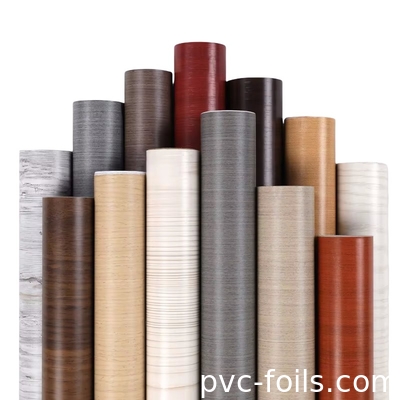 Realistis Kayu Estetika 3D Embossing Dan Percetakan Digital Film Plastik Untuk Laminasi 30m-50m Panjang