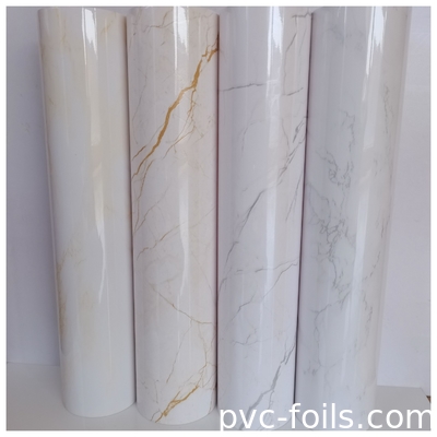 Rumah Dekoratif Waterproof PVC Marble Foil Self-Adective Sticker Wallpaper Contact Paper Untuk Dapur Countertop