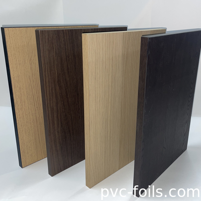 0.3mm Deep Emboss PVC Film Dekoratif Kayu Biji Pvc Membrane Foil Untuk Pintu Lemari Furnitur
