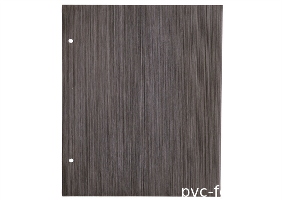 Membran Foil PVC Laminasi Gandum Kayu Gelap Untuk MDF Cabinet Door Vacuum Press
