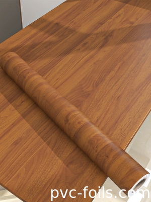 DIY-Friendly PVC Film Dekoratif Untuk Makeover Furnitur Mat Kayu Gandum Finish