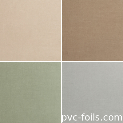 Tekstur Kain Warna Padat Tekstur Pvc Self Adhesive Wall Covering Untuk Dekorasi Dinding Interior