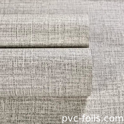 Tekstur Kain Warna Padat Pvc Self Adhesive Film Untuk Dekorasi Hotel Renovasi