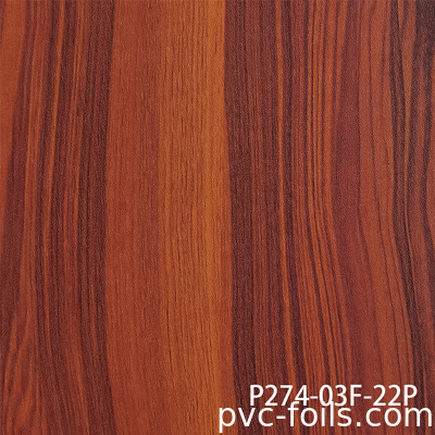 Film Dekoratif PVC Tekstur Kayu Super Matte Untuk Tekan Membran Vakum