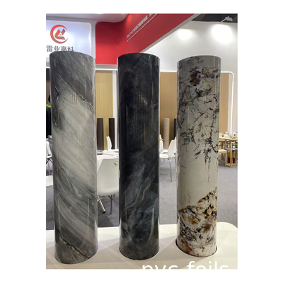 Desain Marmer Kustom Film Dekoratif PVC Perekat Diri Untuk Meja Kabinet Dapur