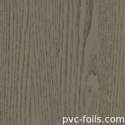 Film Vinil PVC Perekat Diri Butiran Kayu Gelap untuk Renovasi Dekorasi Hotel