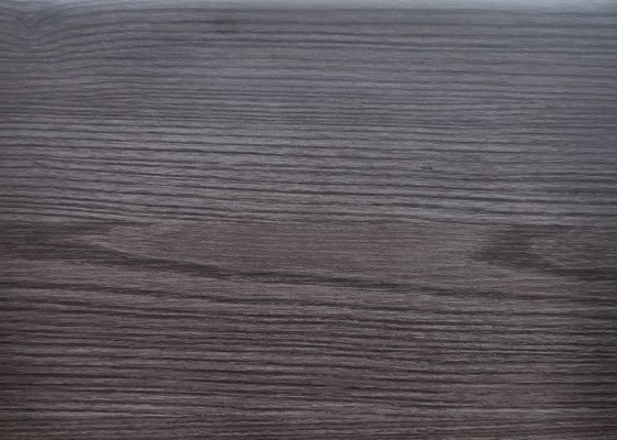 Film Dekoratif PVC yang Digambar Warna Kayu Walnut Untuk Pintu Lemari