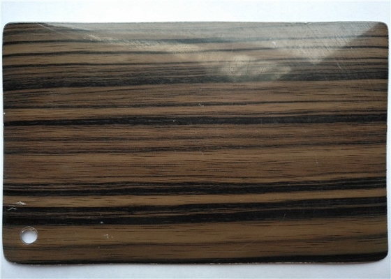 Pintu Kabinet Vinyl Pvc Serat Kayu Gloss Tinggi Tebal 0,30mm 0,50mm