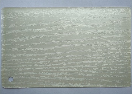 White Painted Oak Heavy Emboss PVC Decorative Foil Untuk Pintu Kamar Mandi