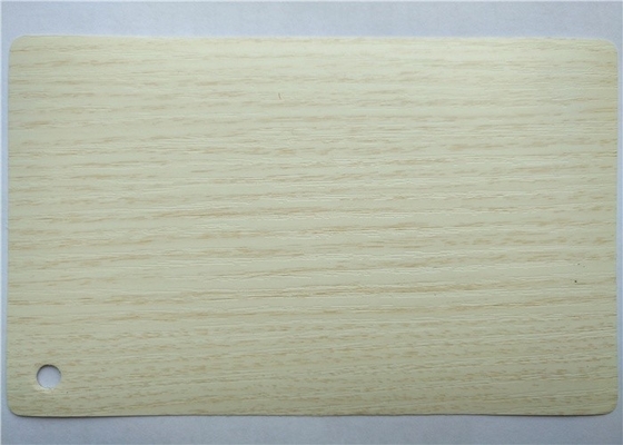 Wood Grain PVC Furniture Film Dekoratif Untuk Laminasi Panel Pintu