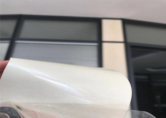 0.3mm Putih Gloss Tinggi Pvc Film Roll Furniture Pintu Membran