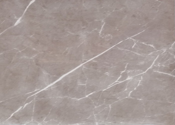 Grey Marble High Gloss PVC Film Untuk Panel Dinding MDF