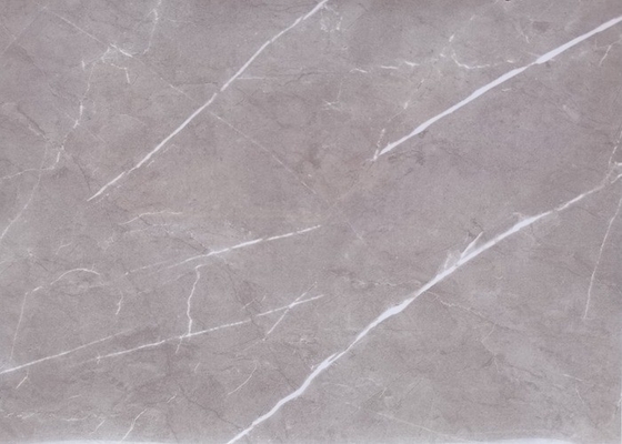 Grey Marble High Gloss PVC Film Untuk Panel Dinding MDF