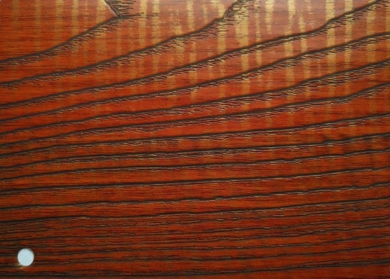 Film Dekoratif PVC Warna Kayu Ceri Untuk Proyek Dekorasi Interior Matte Finish