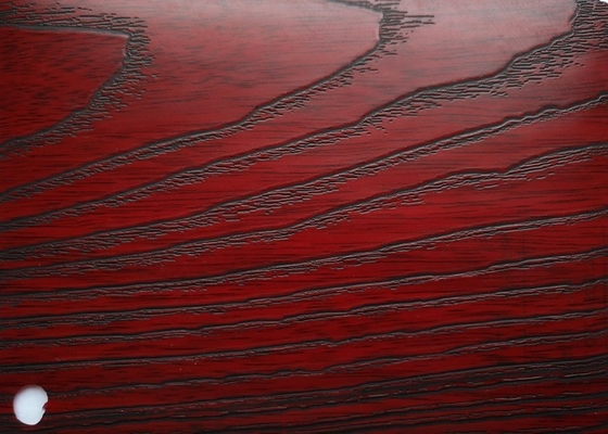 Embossed Wood Grain PVC Decorative Foil 500m / Roll Untuk Kabinet