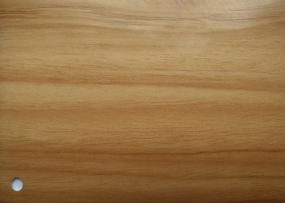120 Micron Wood Grain PVC Decorative Film Untuk Pembungkus Papan Penyisipan