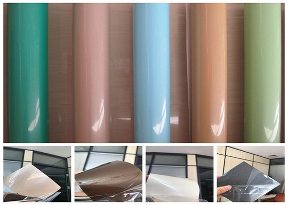 0.2mm Film Pvc Gloss Tinggi Untuk Perabotan Gerbang Utama Dinding Dapur Ruang Tamu