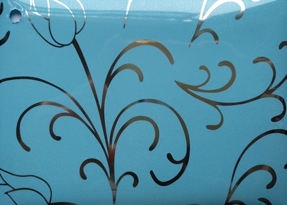 Bunga Dicetak Film Pvc Perekat Diri 0.15mm 0.2mm Kabinet Dapur