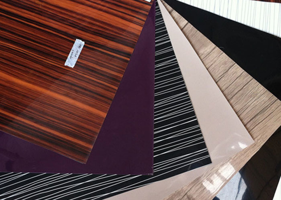0.10mm High Gloss PVC Laminate Film Untuk Furnitur Pintu Dapur