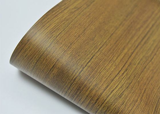 Foil Membran Pvc Dekoratif Biji-bijian Kayu Untuk Pintu Kabinet Furnitur