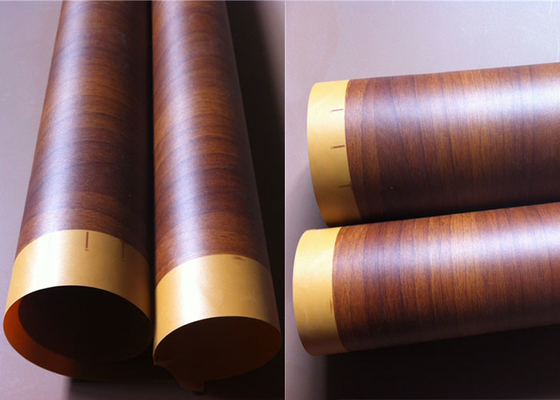 Foil Pvc Tahan Air Untuk Membran Tekan Vakum Red Rosewood 500m Roll
