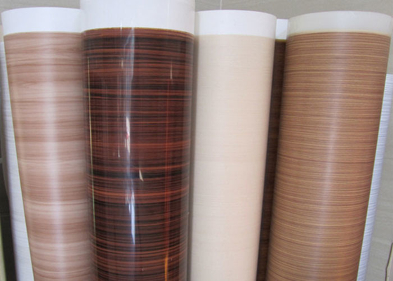 Foli Furniture PVC Kayu Digambar Untuk Dekorasi Particle Board 0.15-0.30mm