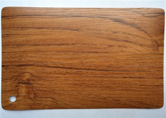 Golden Oak Wood Grain Pvc Membrane Foil Untuk Pintu Lemari Dapur