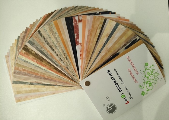 UV Scratch Film PVC Gloss Tinggi Untuk Efek Marmer Dekorasi Meja