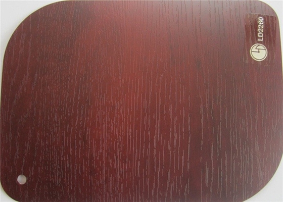 Non Adhesive Wood Grain PVC Decorative Film Foil Curtain Pipe Wrap