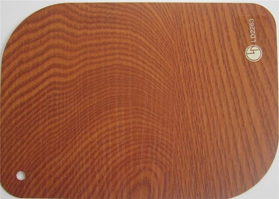 Matte 3D Wood Effect PVC Membrane Foil Untuk Dekorasi Lemari Pakaian