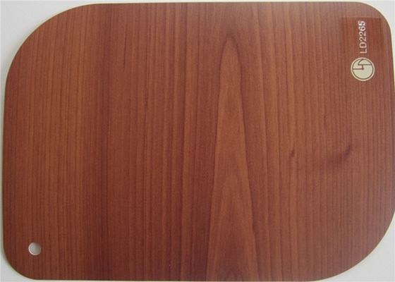 Pintu PVC Film Dekoratif Untuk Mebel Bungkus Butir Kayu 0.12mm