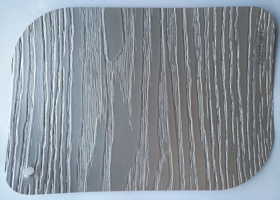 Lembar Laminasi PVC Abu-abu Penutup Furnitur Timbul 3D 0.30mm
