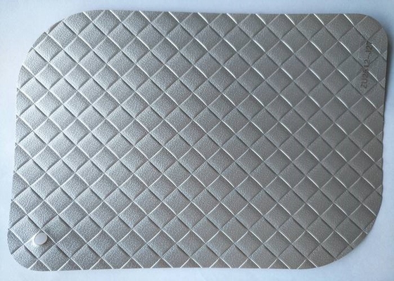 Warna Silver Embossed PVC Decorative Foil Tebal 0,50mm